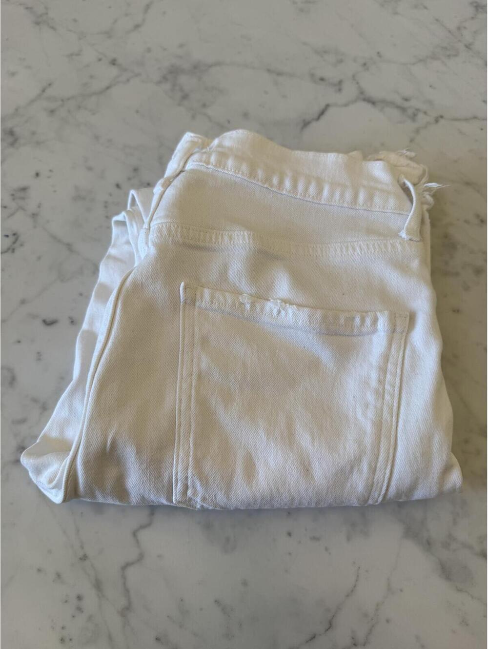 AGOLDE White Straight Leg Jeans Size 27 - Picture 1 of 7
